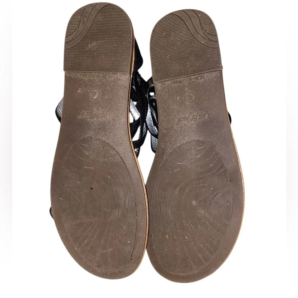 CAT & JACK Girls Gladiator Sandals in Black and Tan Size 4